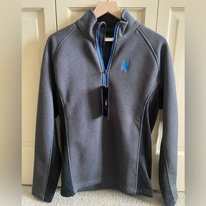 NWT Spyder Black and Gray Pullover